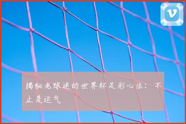揭秘老球迷的世界杯足彩心法：不止是运气